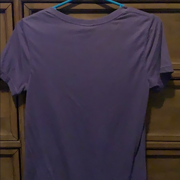 Purple V-Neck Victoria Secret Love Pink Shirt - Picture 3 of 3